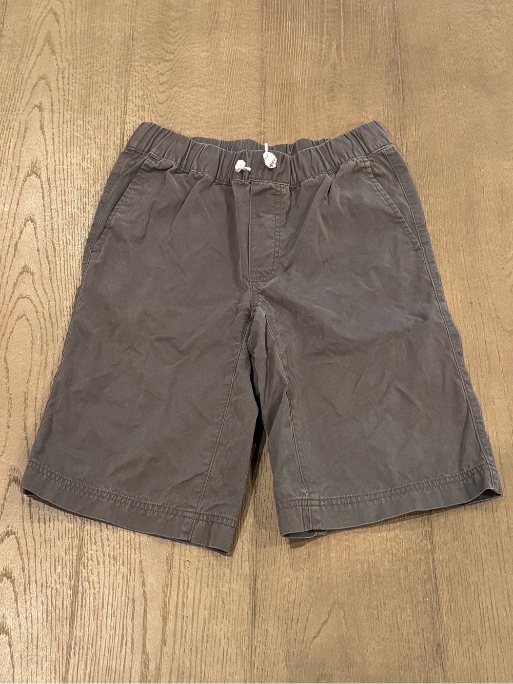 Hanna Andersson Boy’s Charcoal Gray Drawstring Athletic Shorts - Size 14-16